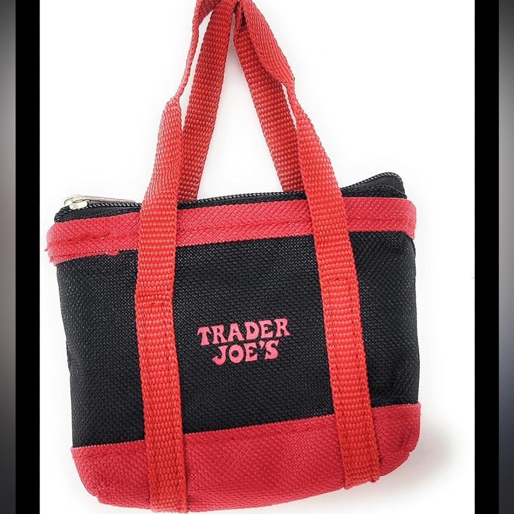 Trader Joe's Black and Red Reusable Bag
